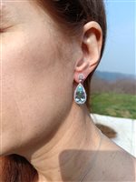 Vicenza - Piazzetta Palladio 2 - Orecchini Crivelli Donna Acquamarina in Oro bianco Acquamarina 9.37 Ct 372-3679-MOD - 372-3679-MOD